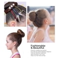 thumbnail image 4 of Ring Style Hair Bun Maker, 7 Pcs Chignon Doughnut Shaper with 5 Pcs Hair Ties, 20 Pcs Bobby Pins for Short and Thin Hair, Hair Accessories for Women (Light Brown), 4 of 8