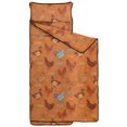 thumbnail image 2 of Rooster and Farm Orange Pattern Teens Toddler Nap Mat with Pillow, Sleeping Mat Bag for Preschool Daycare 59"x22", 2 of 6