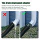 thumbnail image 3 of Adaptador de tubo de bajada de techo de 3/4 pulgadas Interfaz de tubo de manguera universal para jardín (verde) Ehuebsd Libre de BPA, 3 of 8