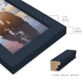 thumbnail image 3 of Modern Real Wood 4x6 inch Picture Frame in Navy, 3 of 8