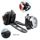 thumbnail image 5 of Juego de luces de bicicleta recargables con USB a prueba de lluvia, faro delantero superbrillante + luz LED trasera, 2 uds., 5 of 11