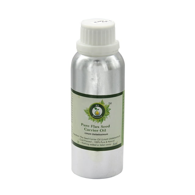Flax Seed Oil Linum Usitatissimum Pure Flax Seed Oil Unrefined For Hair For Cooking Pure Natural Cold Pressed Flax Seed Oil 1250ml 42oz By R V Essential