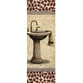 thumbnail image 2 of Williams, Todd 11x24 Black Ornate Wood Framed with Double Matting Museum Art Print Titled - Giraffe Sink, 2 of 4