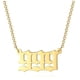 thumbnail image 1 of Collar Con Número De Ángel 111 - 999 Collar De Acero Inoxidable Collar Con Número De Oro Numerología Joyería Minnieouse AP007130-09, 1 of 5