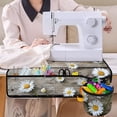 thumbnail image 4 of HELLHERO Daisy Fabric Polyester Sewing Machine Mat Storage Bag Waterproof Anti-Dust for Mom Wife Present, 4 of 5