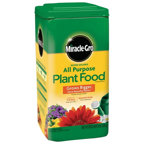Miracle-Gro Water Soluble All Purpose Plant Food, For All Plant Types, 5 lbs.