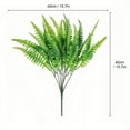thumbnail image 3 of Bundles Artificial Fall Plants Boston Ferns Outdoors,Fake Ferns Faux Shrubs Greenery Plastic Plants for Porch Planters Hanging Basket Patio Home Decoration Fall Decor, 3 of 5