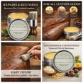 thumbnail image 3 of Luxgrove Leather Furniture Salve & Brush Set, Polisher, Moisturizer, And Restorer For Couches And Furniture - Conditioner For Leather Cleaner, Wood, And Vinyl,Leather Furniture Repair Kit -4Oz, 3 of 7