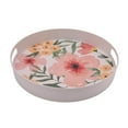thumbnail image 1 of HomeTrends Bamboo Melamine Round Serving Tray, 1 of 2