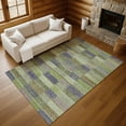 thumbnail image 7 of Addison Rugs Mayfield Premium Machine Washable Transitional Stripes Aloe Rectangle Rug, 8' X 10' Machine Washable Transitional Stripes Aloe Oversized Sherpa Throw Blanket, 7 of 7