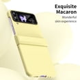 thumbnail image 5 of MonsDirect for 6.7 inch Samsung Galaxy Z Flip 4 5G 2022 Case, Hinge Protection Hard PC Back Shell Anti-Drop Slim Shockproof Full Coverage with Independent Lens Circle for Galaxy Z Flip 4, Yellow, 5 of 7