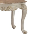 thumbnail image 5 of Acme Chantelle End Table Natural Marble Top & Pearl White, 5 of 5