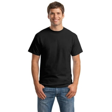 Hanes Beefy-T Men`s Short-Sleeve T-Shirt (Pack of 9) 9 Black