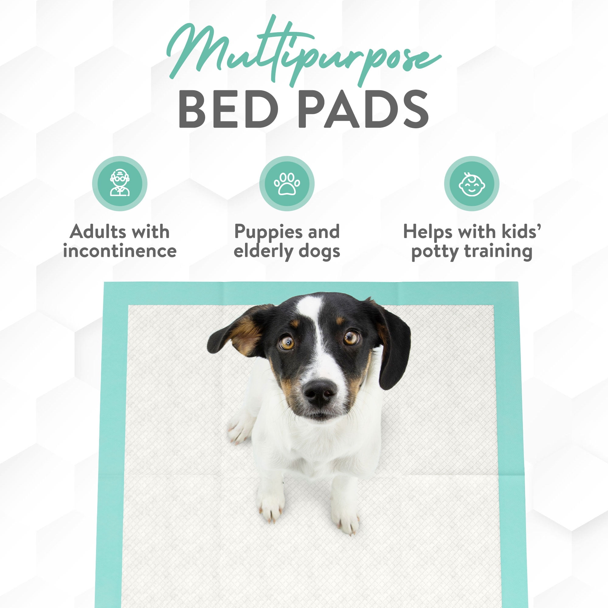 Inspire Super and Ultra Absorbent Disposable Bed Pads for Chronic Incontinence (36" X 36" Pack of 50 With Adhesive)