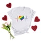 thumbnail image 2 of Camisetas con estampado de latidos del corazón y cuello redondo para mujer, blusas femeninas cómodas a la moda, Tops de San Valentín Fridja  gope2211, 2 of 6