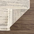 thumbnail image 4 of Hauteloom Munich Modern Farmhouse Living Room Bedroom Dining Room Area Rug - Casual Boho Look Carpet - Bohemian Neutral Minimalist - Bone, Cream, Beige, Grey, Light Gray - 5'3" x 7', 4 of 17