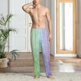 thumbnail image 5 of Vsdgher Beautiful Glitter Print Mens Pajama Pants Sleep & Lounge Pants, PJ Bottoms With elastic waistb and Pockets, 5 of 5