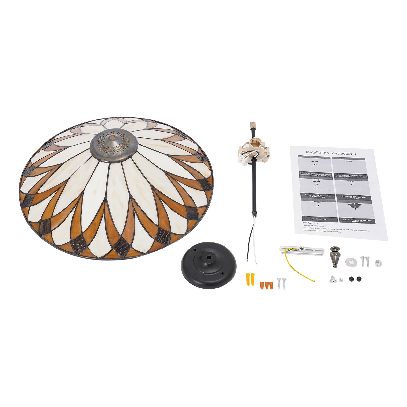 Ceiling Light Fixture, Flush Mount Ceiling Light Conical Ceiling Lamp for Indoor