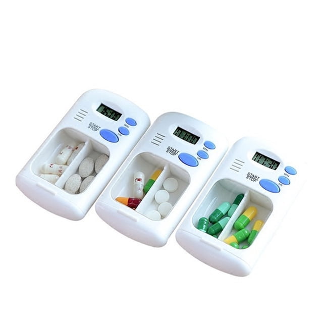 Organisateur Quotidien de Médicaments, Mini Organisateur Numérique de Médicaments Rappel de Médicaments Rappel d'Alarme Automatique Conçu pour les Professionnels
