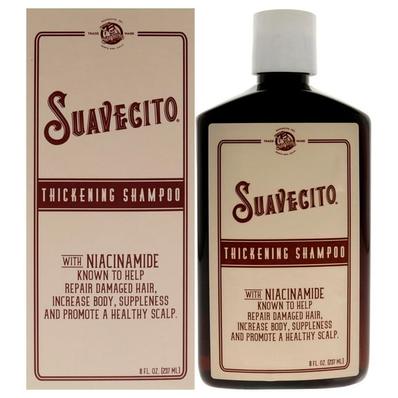 Suavecito Hair Thickening Shampoo for Men, with Niacinamide, 8 fl oz