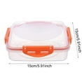 thumbnail image 3 of Storage Containers, Fdelink Grade Keeping Box Bread Rice Breakfast Sandwich Lunch Box Outdoor Packing Microwaveable Suitable for Portable Lunch and Outdoor Activities, 3 of 7