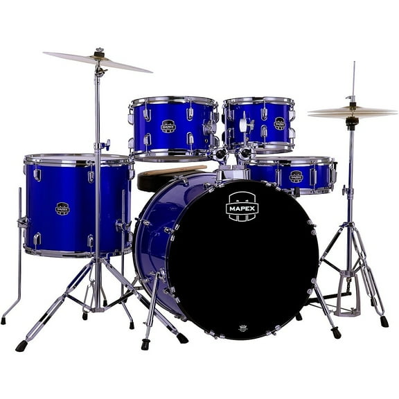 Mapex Comet 5-Piece Drum Set 22" Bass Drum, Indigo Blue