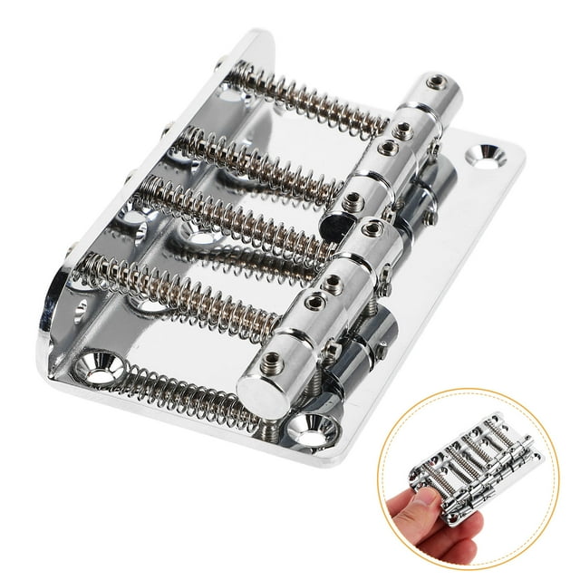 Milisten Para Bajo Eléctrico De En Metal Plateado Con Resistente Y Estabilidad Firme