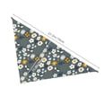 thumbnail image 3 of Naloa Flowers and Bee Dog Bandanas 1PC Washable Triangle Dog Scarfs Premium Durable Fabric, for Small Medium Large Dogs and Cats, 3 of 6
