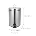 thumbnail image 2 of unbranded Bote De Basura Compacto De Acero Inoxidable Con Pedal Para Y Cocina En Color Plata, 2 of 8