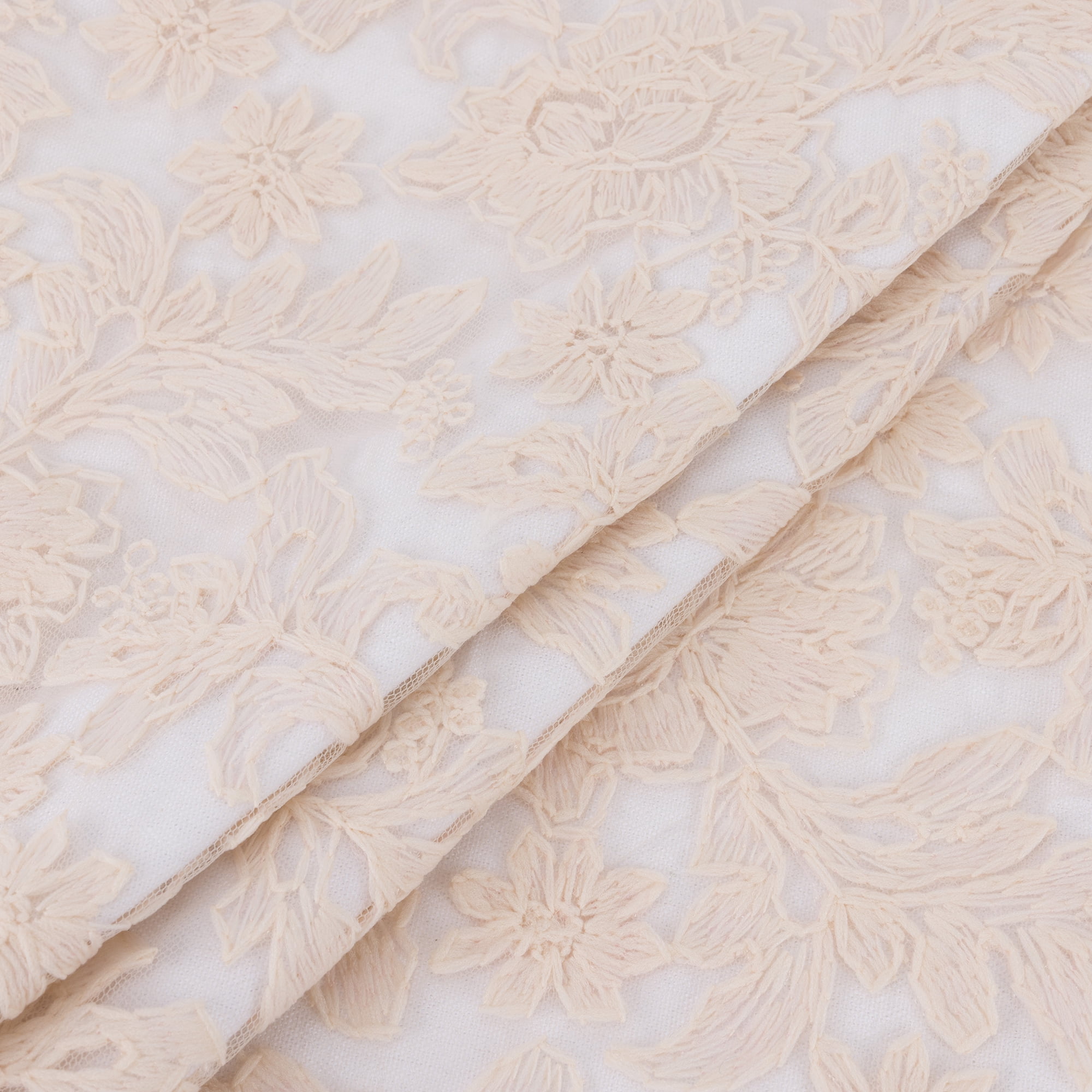 Unique Bargains Elegant Vintage Floral Throw Pom-Pom Pillow Covers Beige 18" x 18"