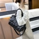 thumbnail image 4 of Sywqhk Bolso Bandolera De Nailon Para Mujer, Bolso De Hombro Con Entramado Acolchado A La Moda (Negro) Sywqhk Para estrenar, 4 of 9