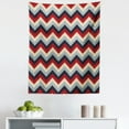 thumbnail image 1 of Chevron Tapestry, Triangle Abstract Geometrical Detailed Retro Vintage Image, Fabric Wall Hanging Decor for Bedroom Living Room Dorm, 5 Sizes, Pale Blue Navy Blue, by Ambesonne, 1 of 1
