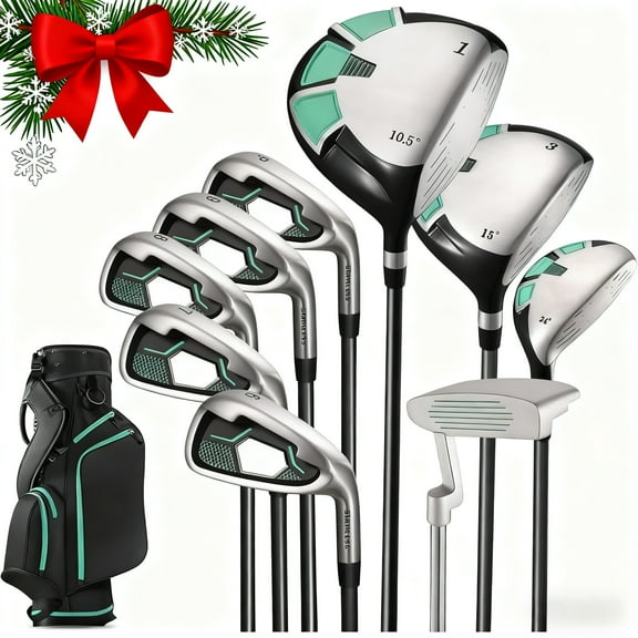 Naipo Golf Club Set 9 Piece Complete Golf Set for Right Handed with Stand Bag and 3 Bonus Head Covers