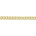thumbnail image 3 of 10k 6.5mm Semi-Solid Curb Link Chain in 10k Yellow Gold, 3 of 3