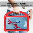 thumbnail image 6 of Allytech Kids Case for Samsung Galaxy Tab A 8.0 2019 Released Model SM-T290 T295, Soft EVA Silicone Protective Kids Proof Without Screen Protector Convertible Handle Kickstand Lightweight, Red, 6 of 6