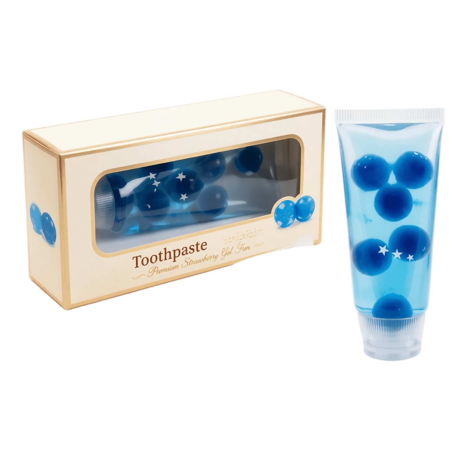Viral Toothpaste Squishy Toy , Clear Slow Rise Soft Toothpaste Squeeze Fidget Toy , Anxiety Relief Stress Ball for Kids & Adults