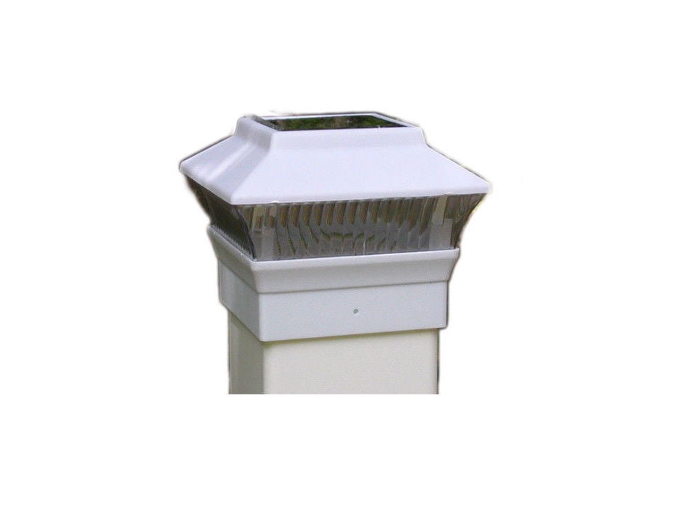 Solar Powered Bright Post Cap Fence Railing Lights For 4x4 PVC Post