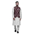 thumbnail image 1 of Atasi Indian Traditional Kurta Churidar Pajama Set With Nehru Jacket For Men, 1 of 3