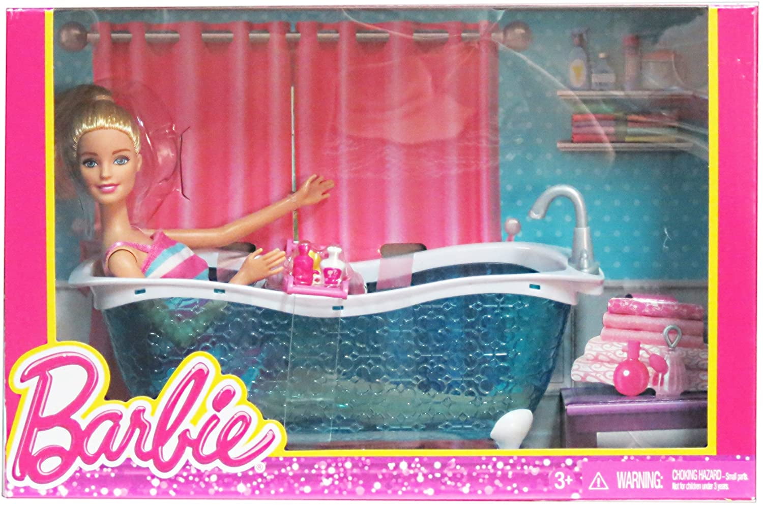 Barbie Doll With Bath Tub & Accessorys - Walmart.com - Walmart.com