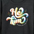 thumbnail image 3 of Instant Message - He Him Pronouns - Women's Lightweight French Terry Long Sleeve Shirt, 3 of 6