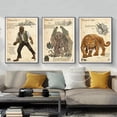 thumbnail image 4 of Cryptids póster de Folklore Cthulhu, Mothman, lukpus, Jersey, Devil, Wendigo, impresión naturalista, lienzo, arte de pared, pintura, decoración del hogar, 4 of 4