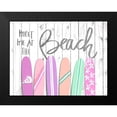 thumbnail image 2 of DeRice, Julie 24x19 Black Modern Framed Museum Art Print Titled - Meet Me at the Beach, 2 of 5