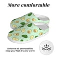 thumbnail image 6 of Daiia Avocado Print Women’s Fuzzy Slippers Memory Foam Lightweight House Shoes Cozy Loafer Flannel House Shoes-46/47, 6 of 7