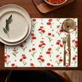 thumbnail image 5 of Pioneer Flower Floral Print Pattern Summer Placemats Table Placemats Set Of 4-Linen Kitchen Washable Placemats Table Mats 12x18 Inch Non-Slip Heat Resistant, 5 of 6