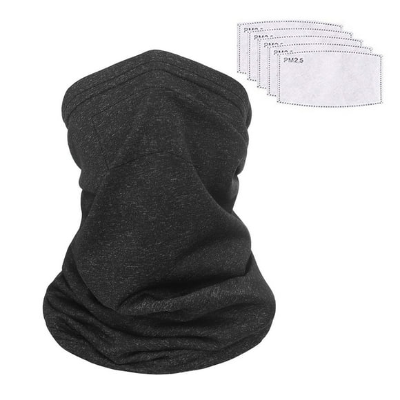 DondPO Neck Gaiter Cover Neck Washable Filter with Multifunctional Head Scarf Mask Mask Face Mask Neck Gaiters for Men Black One Size Clearance！