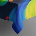 thumbnail image 5 of Colorful Tie Dye Wave Sphere Pattern Square Tablecloth,Waterproof Square Table Cover,Wipeable Spillproof Washable Table Cover for Home Kitchen Party Decor 42"X42"(107x107cm), 5 of 6