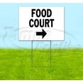 thumbnail image 1 of Food Court 2 Right (18" x 24") Yard Sign, Includes Metal Step Stake, 1 of 6