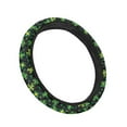 thumbnail image 3 of Kuiaobaty Car Steering Wheel Cover St.Patrick's Day Shamrock Green Pattern Car Wheel Cover Protector Steering Wheels Accessories Easy to Install Car Decoration Fit Most Car Truck SUV Van, 3 of 6