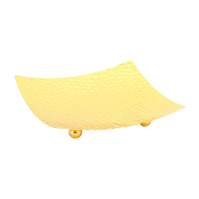 Bandeadora de escritorio de placa de frutas bandeja de metal moderno bandeja de frutas bandeja decorativa bandeja de almacenamiento de cocina para la