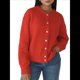 thumbnail image 1 of Suéteres Tipo Cárdigan con Botones para Mujer, de Larga, Cuello Redondo, de Punto Suave y Holgado, para Otoño. Rojo M, 1 of 8